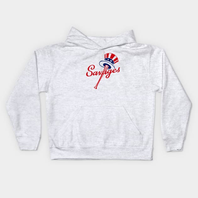 Savages, New York Yankees Baseball Kids Hoodie by FanSwagUnltd